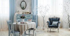Whimsical, vintage looking room