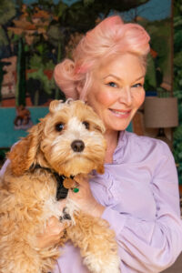 Lisa Beaumont and her dog, Dolly