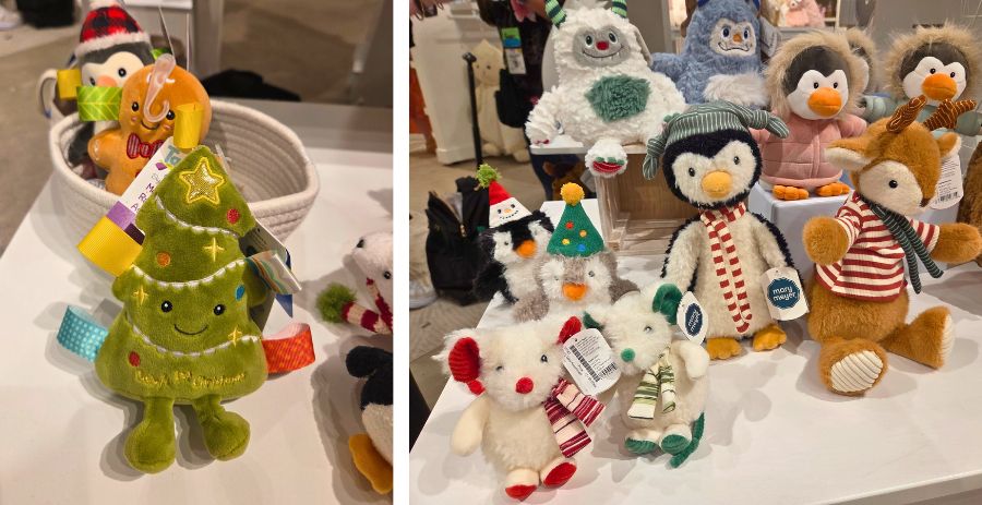 Mary Meyer holiday taggies and plush