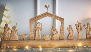 Handcrafted nativity by Tag