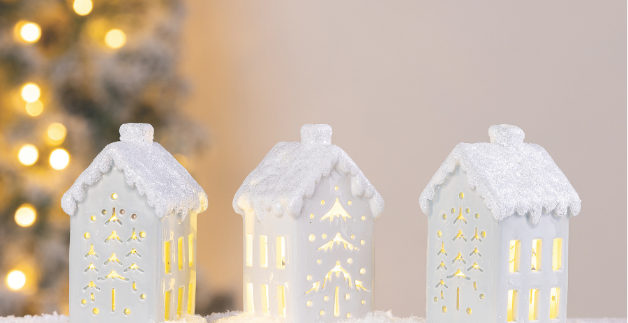 Lighted Houses by Transpac.