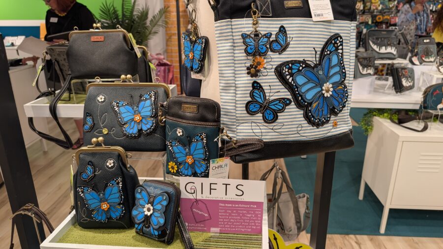 Butterfly bags from Chala Handbags.