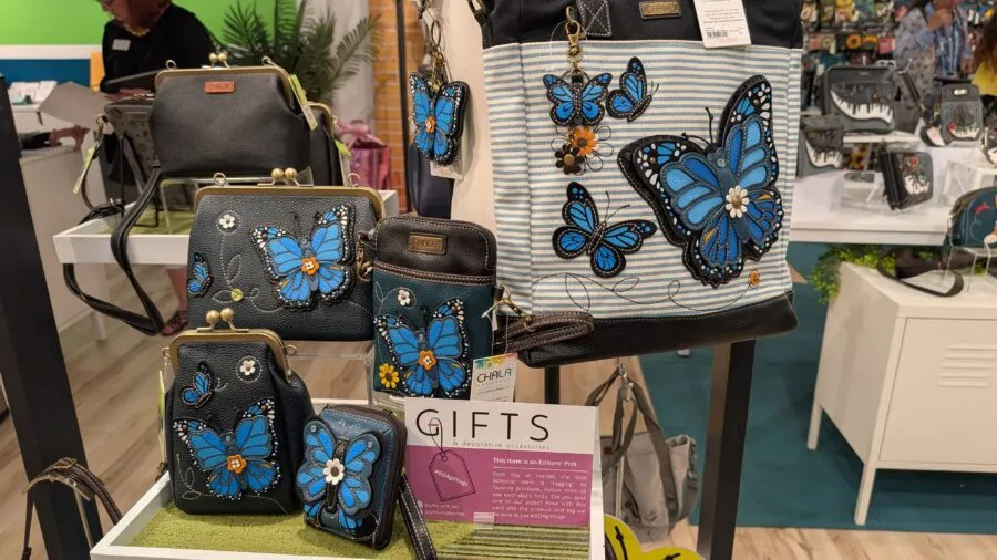 Butterfly bags from Chala Handbags.